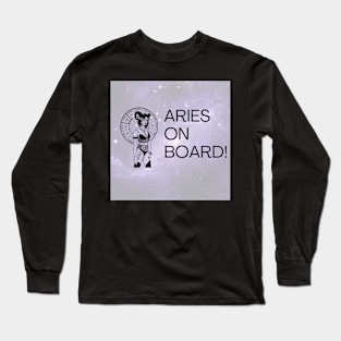 Aries on Board! Long Sleeve T-Shirt